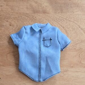 1/5$ 4/15$ 6/20$ Barbie Blue Short Sleeve Shirt